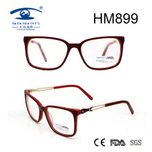 New Women Eyeglass Hollow Acetate Eyewear Frame (HM899)